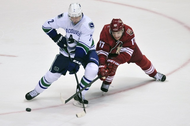 Dan Hamhuis and Radim Vrbata