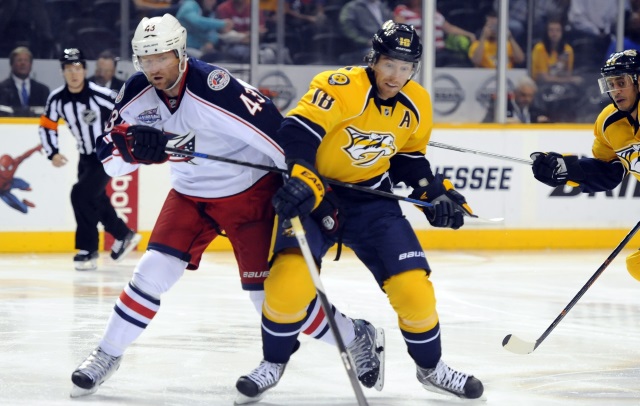 Sounded like the Nashville Predators and Columbus Blue Jackets may have been close on a Scott Hartnell trade yesterday