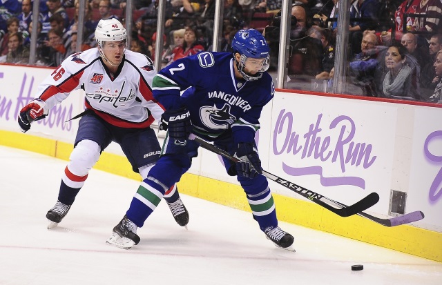 Dan Hamhuis against the Washington Capitals