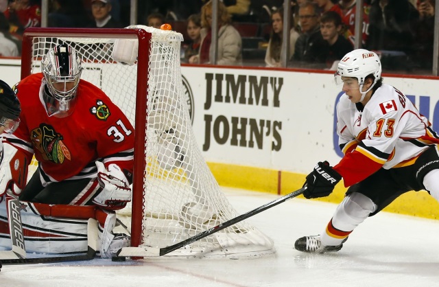 Johnny Gaudreau against the Chicago Blackhawks