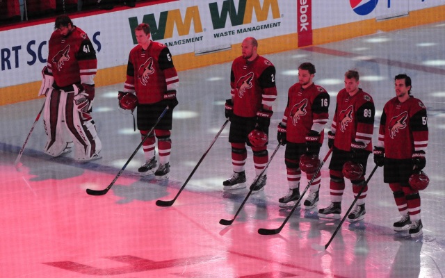 Mikkel Boedker of the Arizona Coyotes