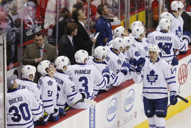 The Toronto Maple Leafs trade Daniel Winnik and pick to the Washington Capitals for Brooks Laich, Connor Carrick and 2nd round pick