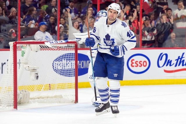 Roman Polak of the Toronto Maple Leafs