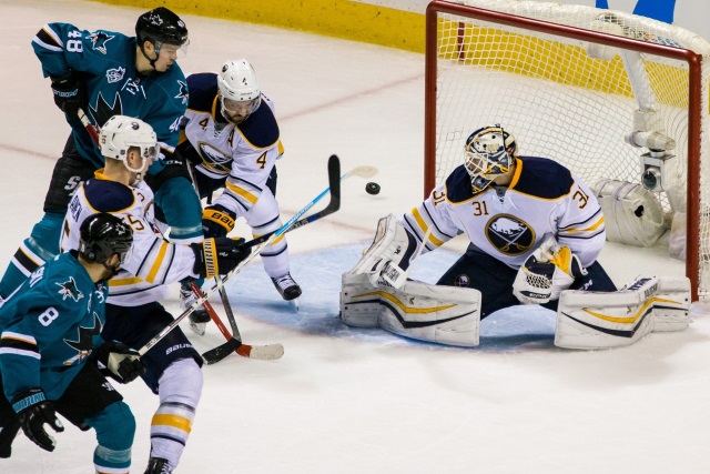 Chad Johnson auditioning for the San Jose Sharks