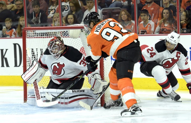 Cory Schneider and Jakkub Voracek