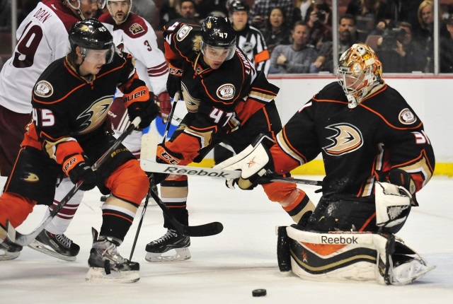 Sami Vatanen and Hampus Lindholm