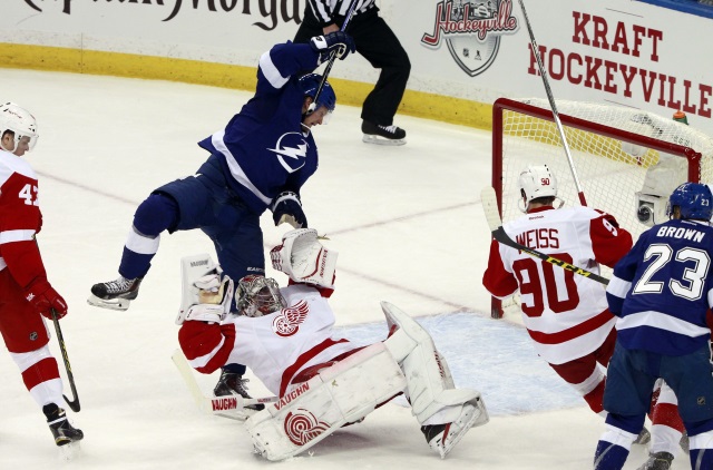 Anton Stralman and Petr Mrazek