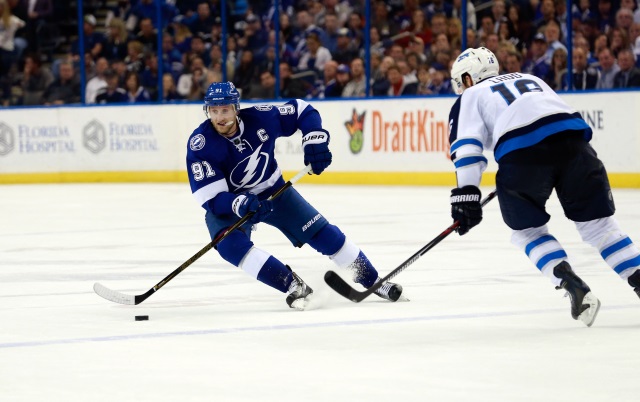 Steven Stamkos against the Winnipeg Jets