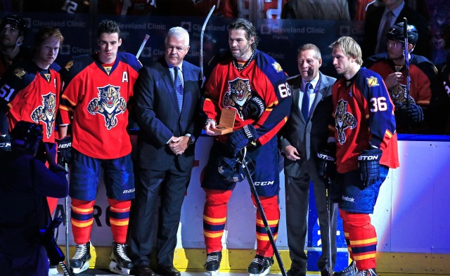 Jaromir Jagr and Brian Campbell