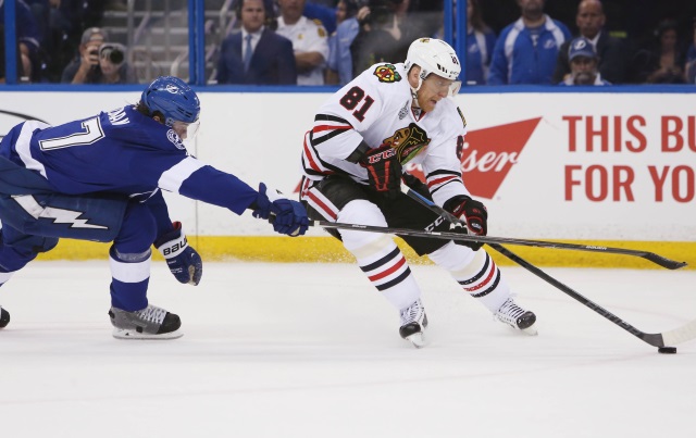 Victor Hedman and Marian Hossa