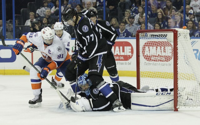 John Tavares and Victor Hedman