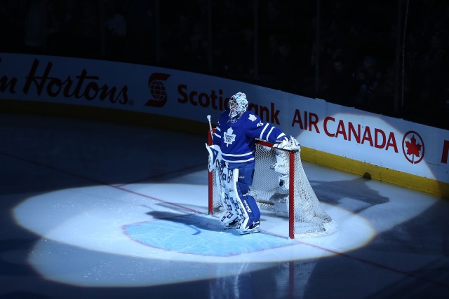 Garret Sparks of the Toronto Maple Leafs