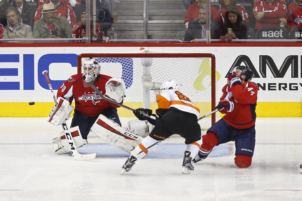 Braden Holtby and Brooks Orpik