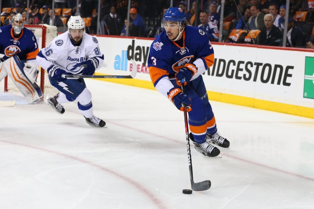 Travis Hamonic of the New York Islanders