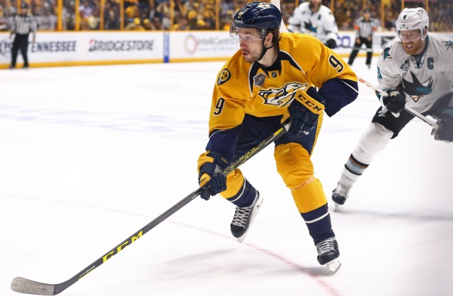 Filip Forsberg of the Nashville Predators