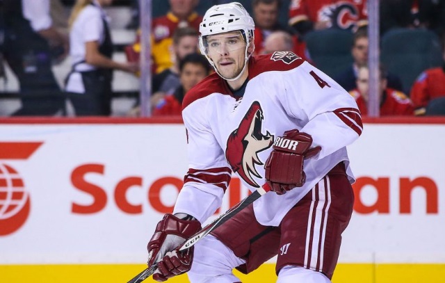 The Arizona Coyotes trade Maxim Letunov to the San Jose Sharks