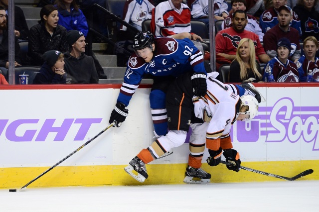 Gabriel Landeskog and Hampus Lindholm