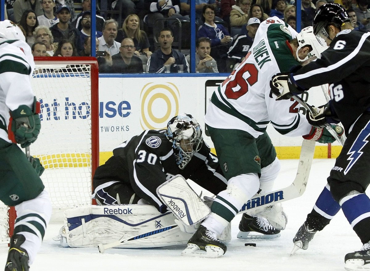 Tomas Vanek and Ben Bishop