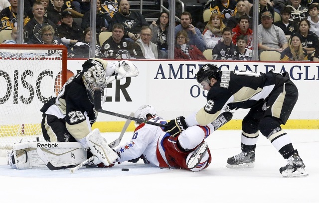 Marc-Andre Fleury and Marcus Johansson