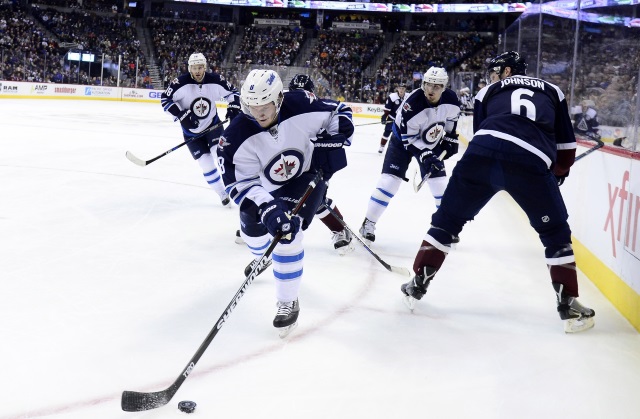 Jacob Trouba against the Colorado Avalanche