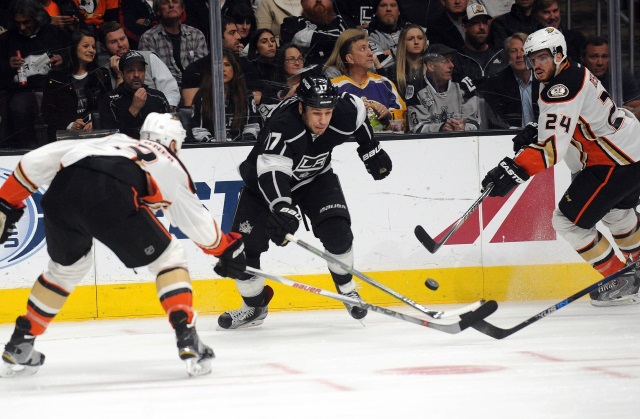 Milan Lucic against the Anaheim Ducks