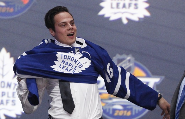 Auston Matthews of the Toronto Maple Leafs