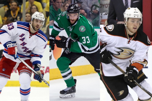 Keith Yandle, Alex Goligoski and Cam Fowler