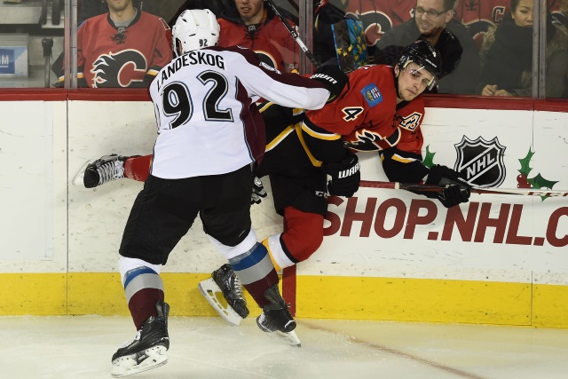 Gabriel Landeskog and Kris Russell