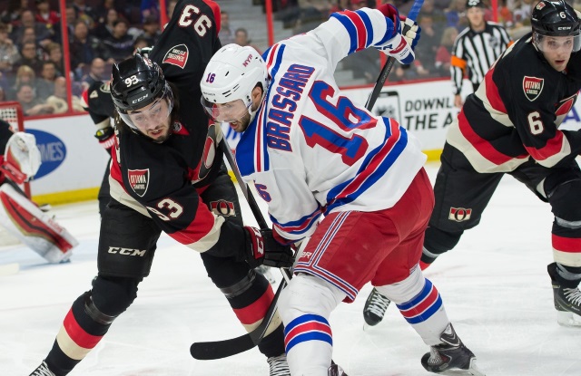 Mika Zibanejad and Derick Brassard