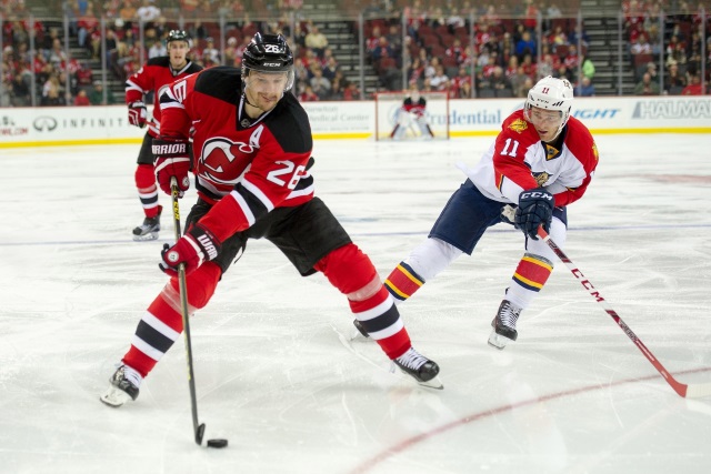 Patrik Elias and Jonathan Huberdeau