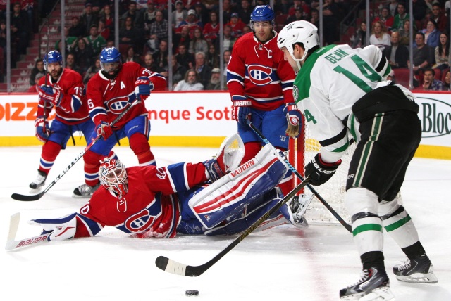 Jamie Benn of the Dallas Stars and P.K. Subban formerly of the Montreal Canadiens