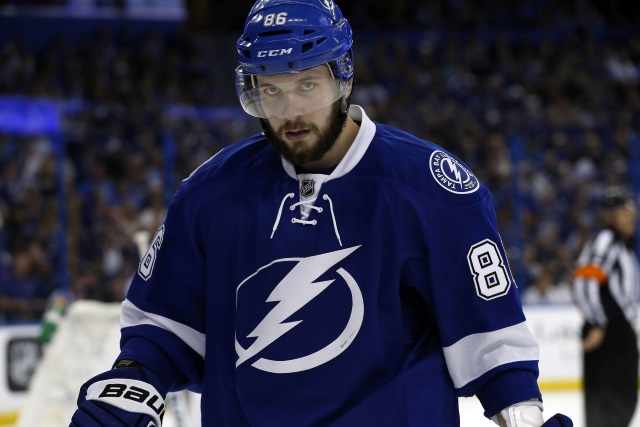 Nikita Kucherov of the Tampa Bay Lightning