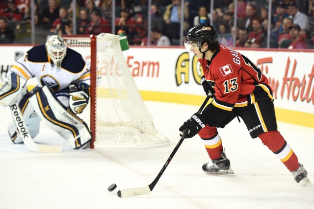 Johnny Gaudreau against the Buffalo Sabres