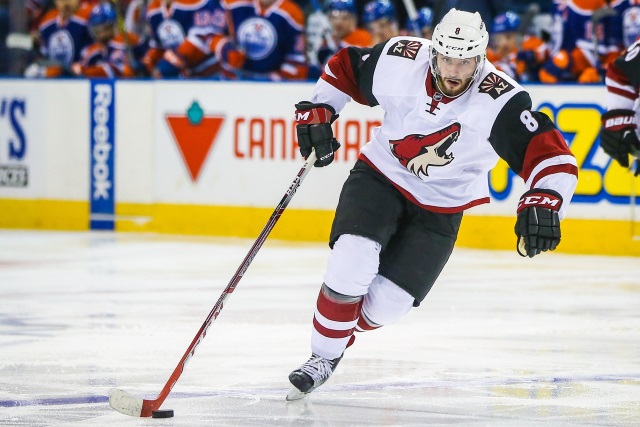 Tobias Rieder of the Arizona Coyotes