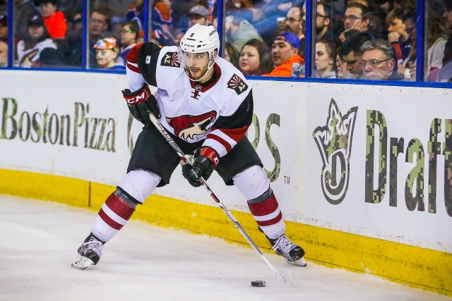 Tobias Rieder of the Arizona Coyotes