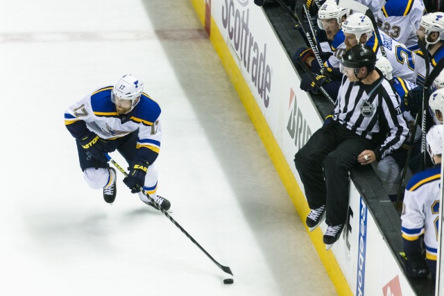 Jaden Schwartz of the St. Louis Blues