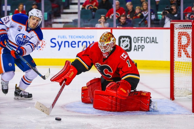 Brian Elliott and the Calgary Flames are talking contract extension