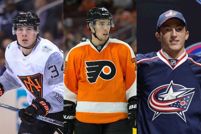 Auston Matthews, Ivan Provorov and Zach Werenski are three of the top 10 calder candidates