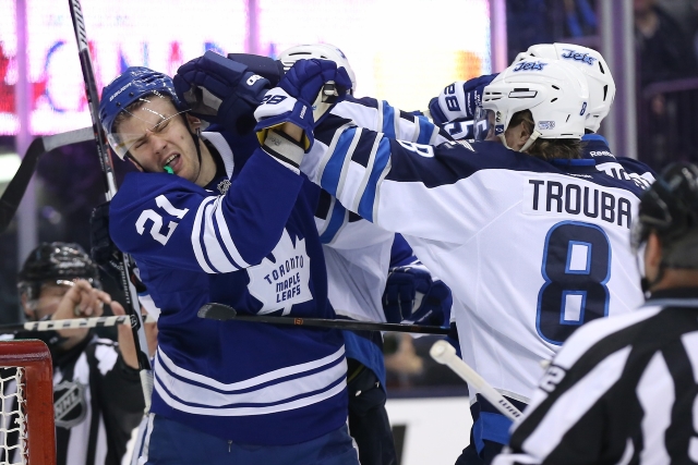 James van Riemsdyk and Jacob Trouba