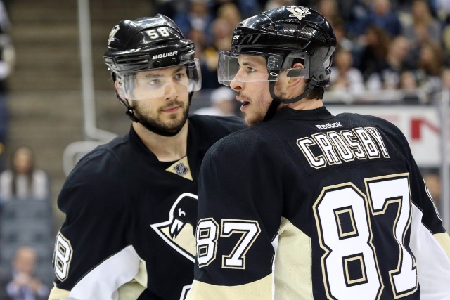 Sidney Crosby and Kris Letang