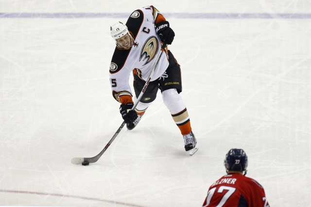 Anaheim Ducks Ryan Getzlaf and Jonathan Bernier were both injured last night