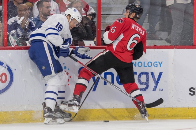 The Toronto Maple Leafs put Milan Michalek on waivers