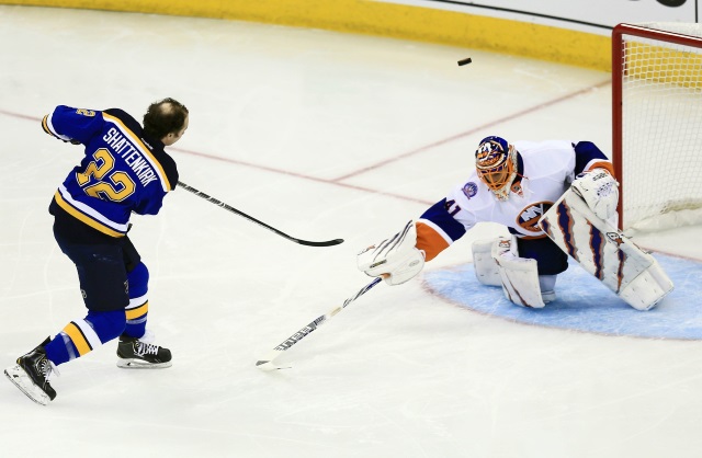 Kevin Shattenkirk and Jaroslav Halak