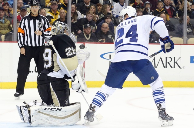 Marc-Andre Fleury and Peter Holland