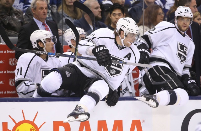 Anze Kopitar and Marian Gaborik of the Los Angeles Kings