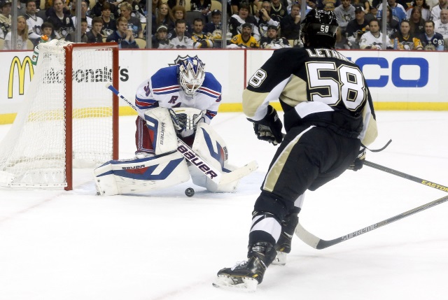 Henrik Lundqvist and Kris Letang