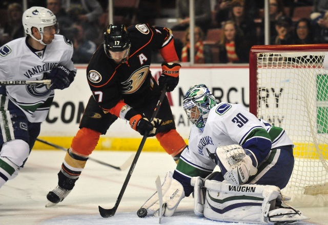 Ryan Kesler and Jannik Hansen