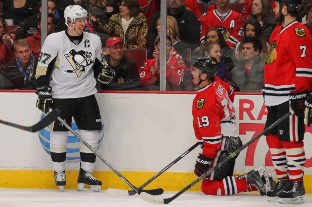 Sidney Crosby and Jonathan Toews