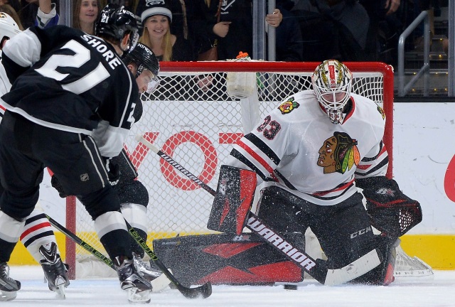 Scott Darling could be auditioning for teams next season. The Los Angeles Kings continue to monitor the goalie market