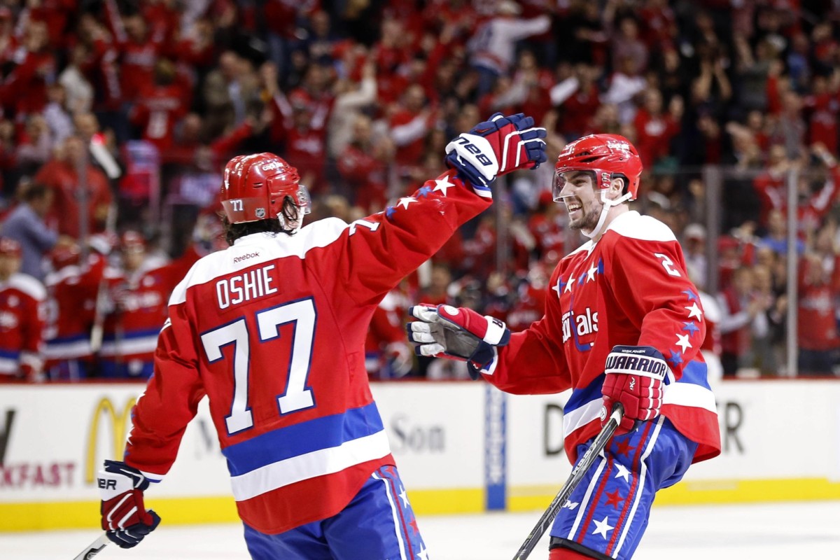 Matt Niskanen and T.J. Oshie